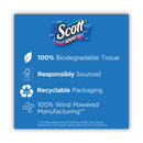 Scott Standard Roll Bathroom Tissue, Septic Safe, 1-Ply, White, 1,000 Sheets/Roll, 20/Pack, 2 Packs/Carton