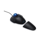 Kensington Orbit Trackball with Scroll Ring, USB 2.0, Left/Right Hand Use, Black/Blue