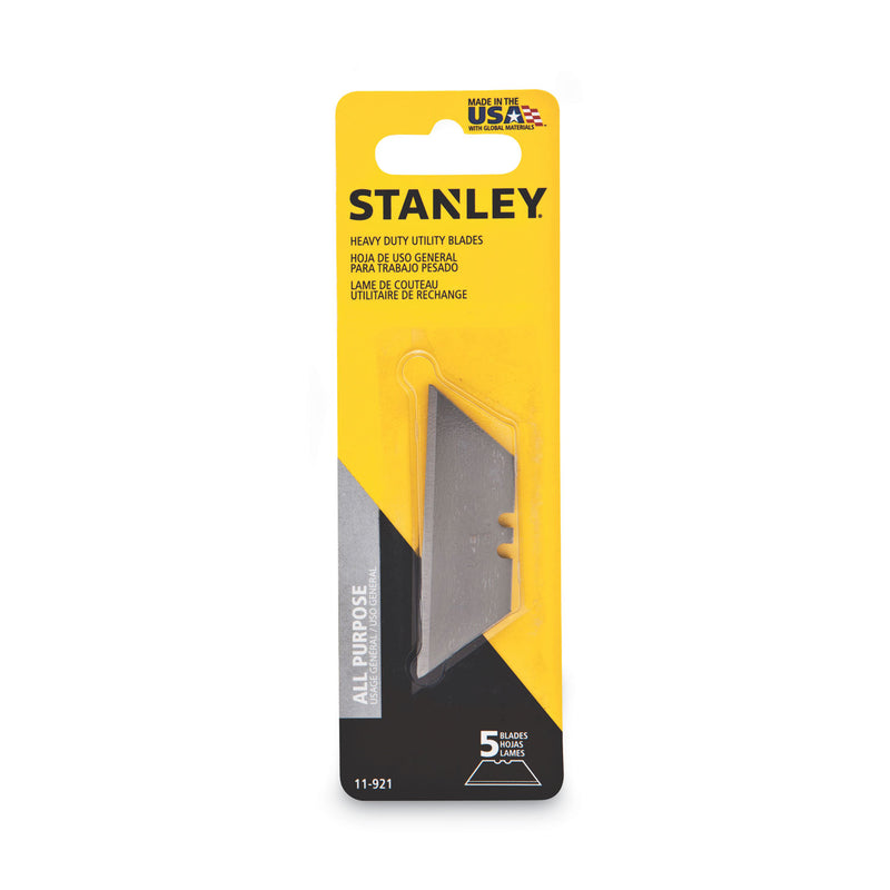 Stanley Heavy-Duty Utility Knife Replacement Blade, 5/Pack