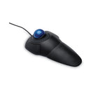 Kensington Orbit Trackball with Scroll Ring, USB 2.0, Left/Right Hand Use, Black/Blue