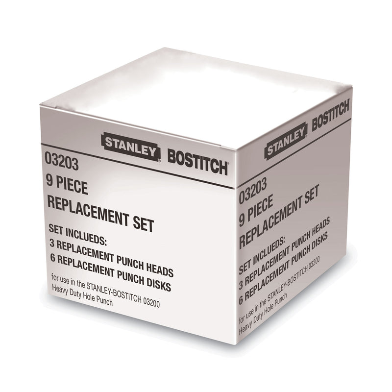 Bostitch 03200 XTreme Duty Replacement Punch Heads and Disc Set, 9/32 Diameter