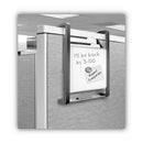 Quartet Hanging File Pocket with Dry Erase Board, 3 Sections, Letter Size, 15" x 4", x 20", Black
