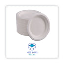 Boardwalk Bagasse Dinnerware, Plate, 6" dia, White, 1,000/Carton