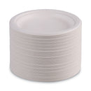 Boardwalk Bagasse Dinnerware, Plate, 6" dia, White, 1,000/Carton