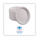 Boardwalk Bagasse Dinnerware, Plate, 10" dia, White, 500/Carton