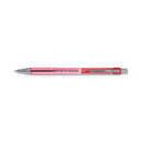 Pilot Better Ballpoint Pen, Retractable, Fine 0.7 mm, Red Ink, Translucent Red Barrel, Dozen