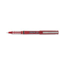 Pilot Precise V7 Roller Ball Pen, Stick, Fine 0.7 mm, Red Ink, Red Barrel, Dozen