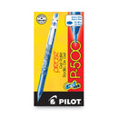 Pilot Precise P-500 Gel Pen, Stick, Extra-Fine 0.5 mm, Blue Ink, Blue Barrel, Dozen
