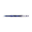 Pilot Precise P-500 Gel Pen, Stick, Extra-Fine 0.5 mm, Blue Ink, Blue Barrel, Dozen