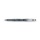 Pilot Precise P-700 Gel Pen, Stick, Fine 0.7 mm, Black Ink, Black Barrel, Dozen