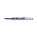 Pilot Precise P-700 Gel Pen, Stick, Fine 0.7 mm, Blue Ink, Blue Barrel, Dozen