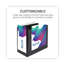 Samsill Nonstick D-Ring View Binder, 3 Rings, 6" Capacity, 11 x 8.5, Black