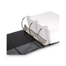 Samsill Nonstick D-Ring View Binder, 3 Rings, 6" Capacity, 11 x 8.5, Black