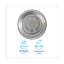 Boardwalk Round Aluminum To-Go Containers, 24 oz, 7" Diameter x 1.47"h, Silver, 500/Carton