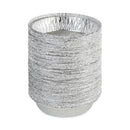 Boardwalk Round Aluminum To-Go Containers, 24 oz, 7" Diameter x 1.47"h, Silver, 500/Carton