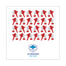 Boardwalk Trigger Sprayer 250, 9.25" Tube Fits 32 oz Bottles, Red/White, 24/Carton