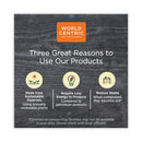 World Centric Fiber Lids for Bowls, 3.7" Diameter, Natural, Paper, 1,000/Carton