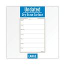 AT-A-GLANCE WallMates Self-Adhesive Dry Erase Weekly Planning Surfaces, 18 x 24, White/Gray/Orange Sheets, Undated