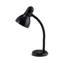 Ledu Advanced Style Incandescent Gooseneck Desk Lamp, 6"w x 6"d x 18"h, Black