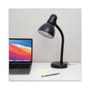 Ledu Advanced Style Incandescent Gooseneck Desk Lamp, 6"w x 6"d x 18"h, Black
