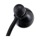 Ledu Advanced Style Incandescent Gooseneck Desk Lamp, 6"w x 6"d x 18"h, Black