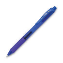 Pentel EnerGel-X Gel Pen, Retractable, Medium 0.7 mm, Blue Ink, Blue Barrel, Dozen