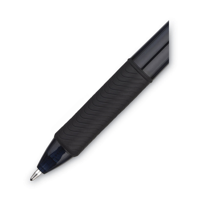 Pentel EnerGel-X Gel Pen, Retractable, Bold 1 mm, Black Ink, Smoke Barrel, Dozen