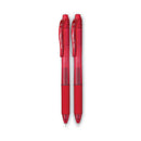 Pentel EnerGel-X Gel Pen, Retractable, Fine 0.5 mm Needle Tip, Red Ink, Red Barrel, Dozen