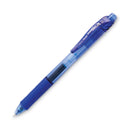 Pentel EnerGel-X Gel Pen, Retractable, Fine 0.5 mm Needle Tip, Blue Ink, Blue Barrel, Dozen