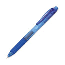 Pentel EnerGel-X Gel Pen, Retractable, Fine 0.5 mm Needle Tip, Blue Ink, Blue Barrel, Dozen