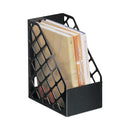 Universal Recycled Plastic Large Magazine File, 6.25 x 9.5 x 11.88, Black