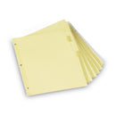 Universal Insertable Tab Index, 8-Tab, 11 x 8.5, Buff, Clear Tabs, 6 Sets