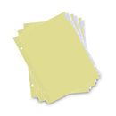 Universal Insertable Tab Index, 8-Tab, 11 x 8.5, Buff, Clear Tabs, 6 Sets