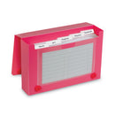 C-Line Index Card Case, Holds 100 3 x 5 Cards, 5.38 x 1.25 x 3.5, Polypropylene, Assorted Colors