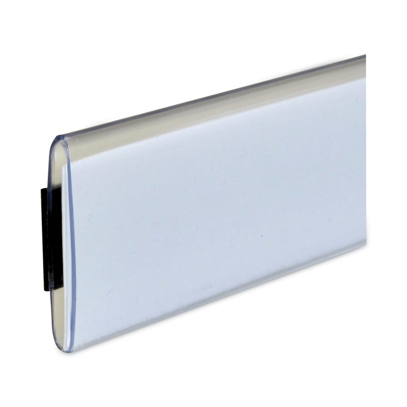 C-Line HOL-DEX Magnetic Shelf/Bin Label Holders, Side Load, 1 x 6, Clear, 10/Box