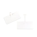 C-Line Wire Rack Shelf Tag, Side Load, 3.5 x 1.5, White, 10/Pack