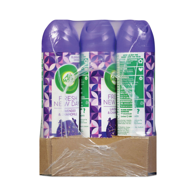 Air Wick Aerosol Air Freshener, Lavender and Chamomile, 8 oz Aerosol Spray, 12/Carton