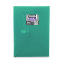 C-Line Reusable Poly Envelope, Hook/Loop Closure, 8.5 x 11, Assorted Colors, 10/Pack