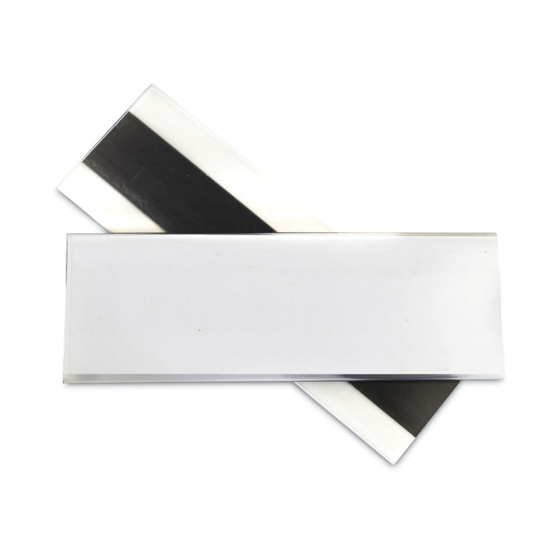 C-Line HOL-DEX Magnetic Shelf/Bin Label Holders, Side Load, 2 x 6, Clear, 10/Box