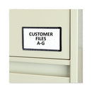 C-Line Slap-Stick Magnetic Label Holders, Side Load, 4.25 x 2.5, Black, 10/Pack