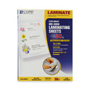C-Line Cleer Adheer Self-Adhesive Laminating Film, 2 mil, 9" x 12", Gloss Clear, 50/Box