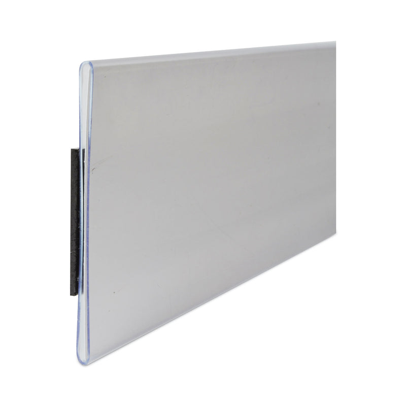 C-Line HOL-DEX Magnetic Shelf/Bin Label Holders, Side Load, 2 x 6, Clear, 10/Box