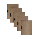 C-Line Modern Metallic Executive Style Report Cover, Swing Clip,  8.5 x 11, Bronze/Bronze, 5/Pack