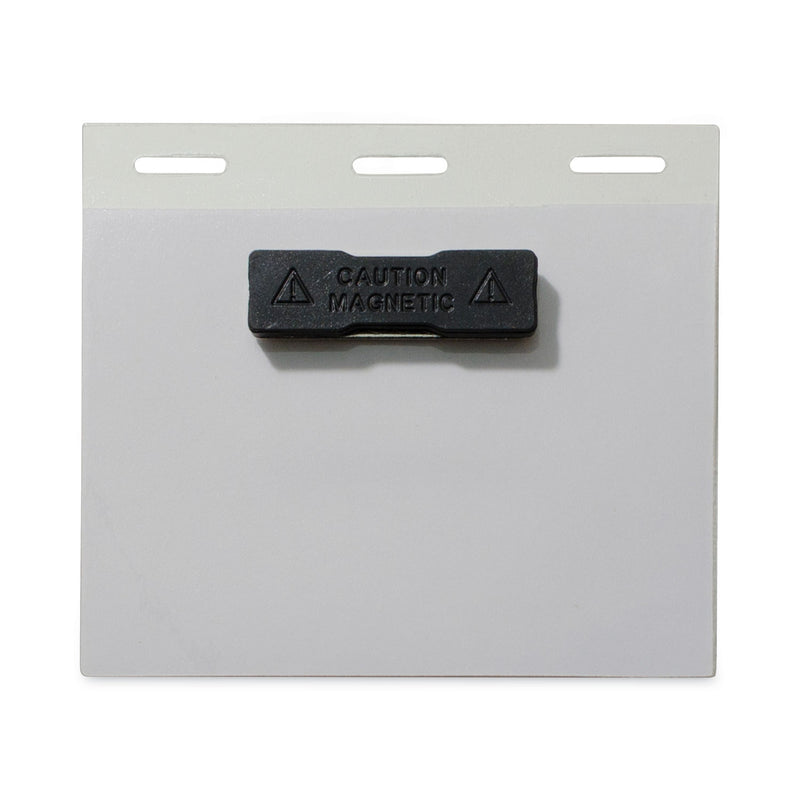 C-Line Self-Laminating Magnetic Style Name Badge Holder Kit, 3" x 4", Clear, 20/Box