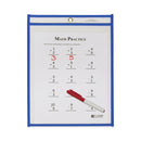 C-Line Stitched Shop Ticket Holders, Top Load, Super Heavy, Clear, 9" x 12" Inserts, 15/Box