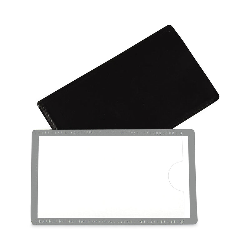C-Line Slap-Stick Magnetic Label Holders, Side Load, 4.25 x 2.5, Gray, 10/Pack