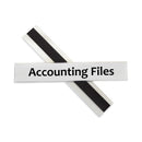 C-Line HOL-DEX Magnetic Shelf/Bin Label Holders, Side Load, 1 x 6, Clear, 10/Box