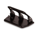 Master 30-Sheet Heavy-Duty Three-Hole Punch with Gel Padded Handle, 9/32" Holes, Black