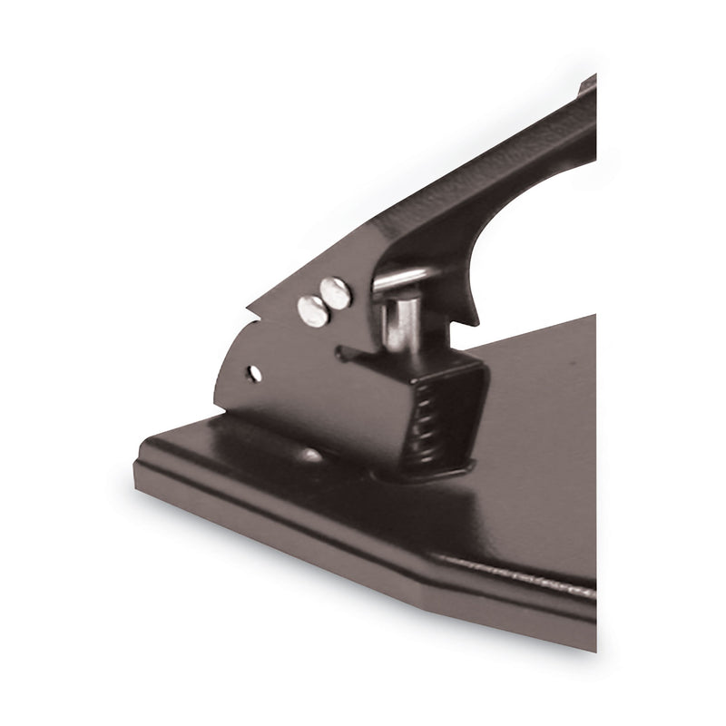 Master 30-Sheet Heavy-Duty Three-Hole Punch with Gel Padded Handle, 9/32" Holes, Black