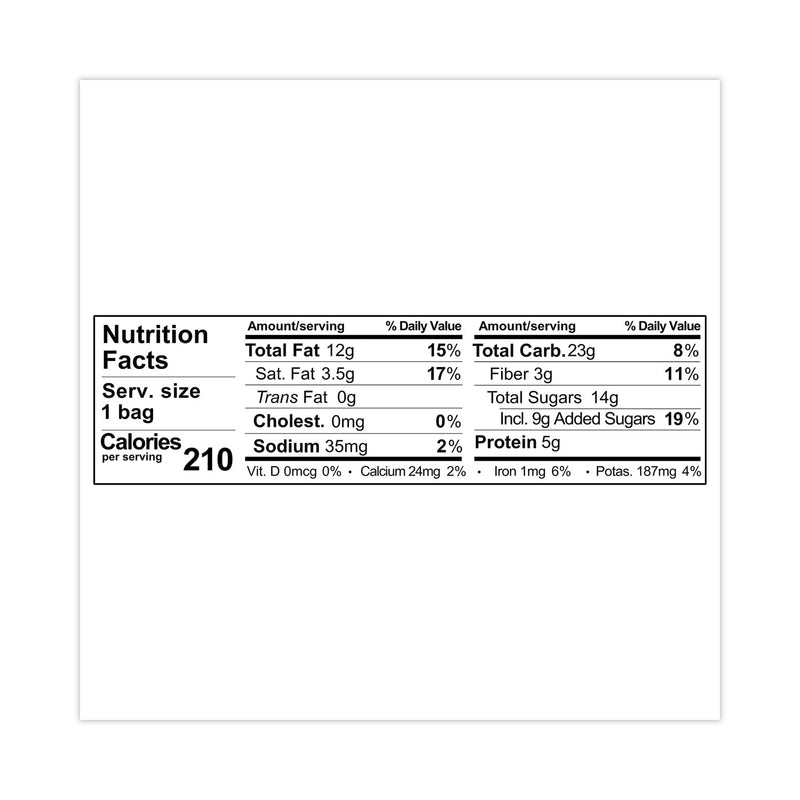 Sahale Snacks Glazed Mixes, Raspberry Crumble Cashew Trail Mix, 1.5 oz Pouch, 18/Carton